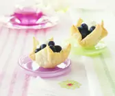 Blätterteigkörbchen mit Beeren