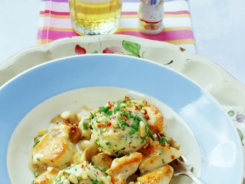 Quark-Kräuter-Knödel