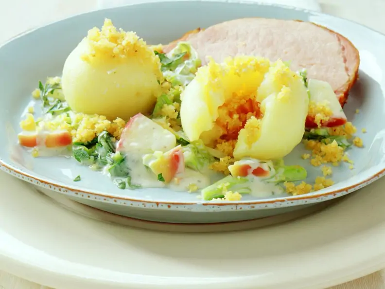 Kartoffelklöße mit Meerrettich