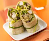 Wraps mit Hähnchen-Bohnenfüllung