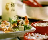 Asiatisches Fischfondue