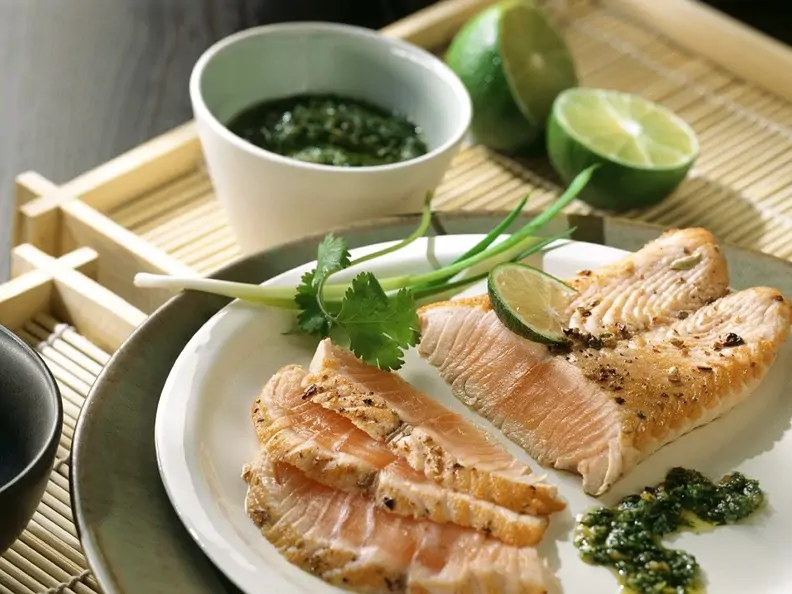 Lachs mit Asia-Pesto
