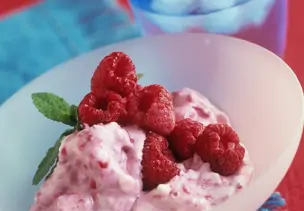 Blitz-Joghurt-Himbeereis