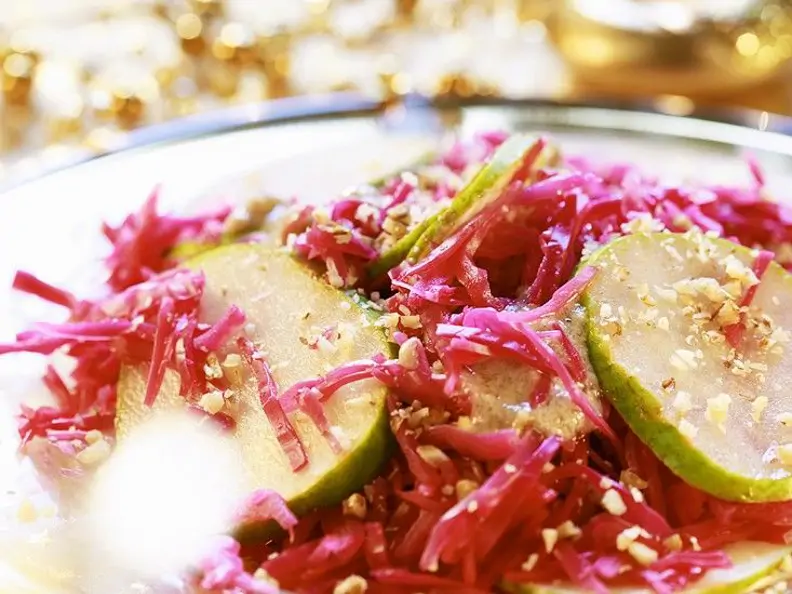 Rotkohl-Apfelsalat