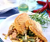 Kartoffelomelette mit Gemüse