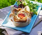 Käse-Torteletts mit Birne
