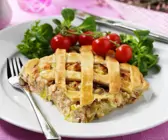 Räucherfisch-Lauch-Pastete