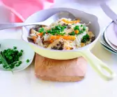 Weißkohl mit Weichkäse