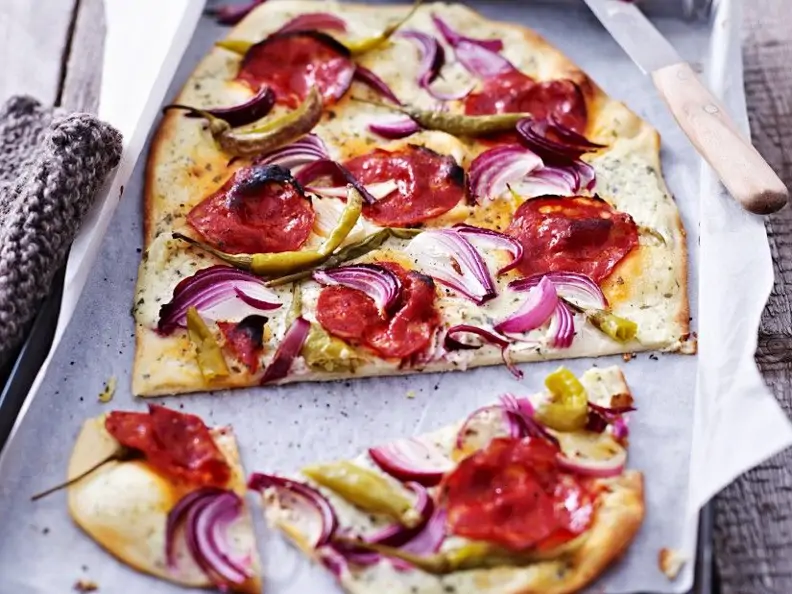 Scharfer Flammkuchen