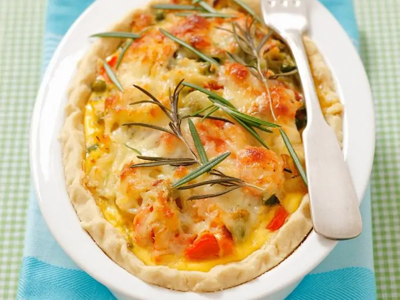 Gemüsegratin mit Rosmarin und Käse