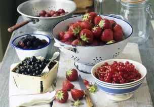Beeren für Marmelade