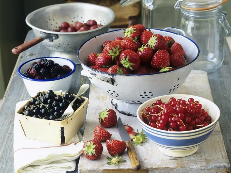 Beeren für Marmelade