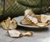 Getrocknete Birnenscheiben