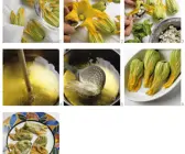 Zucchiniblüten mit Füllung