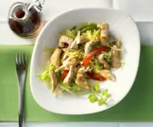 Geflügelstreifen mit Gemüse