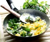 Wok-Gemüse mit Reis