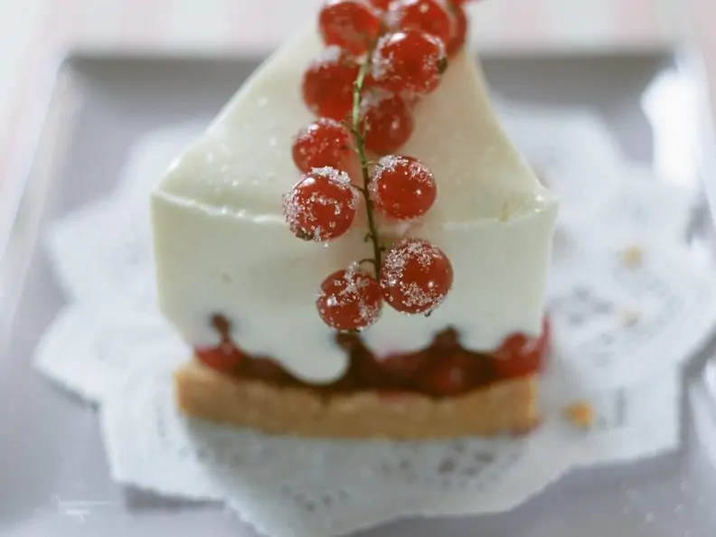 Joghurt-Beeren-Torte mit Keksboden