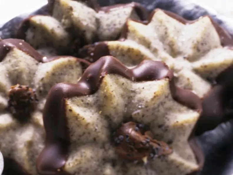Mohnplätzchen mit Schokolade 