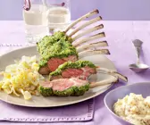 Lammkarree mit Pinienkernkruste