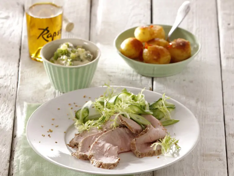 Roastbeef vom Kalb mit Koriander-Remoulade 