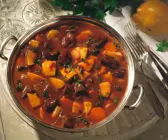 Wildgulasch mit Quitten