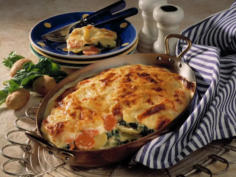 Kartoffel-Spinat-Lasagne