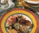 Kalbsroulade mit Rauke und Fenchel