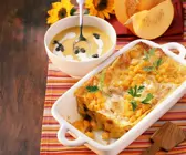 Kürbislasagne mit getrockneten Tomaten