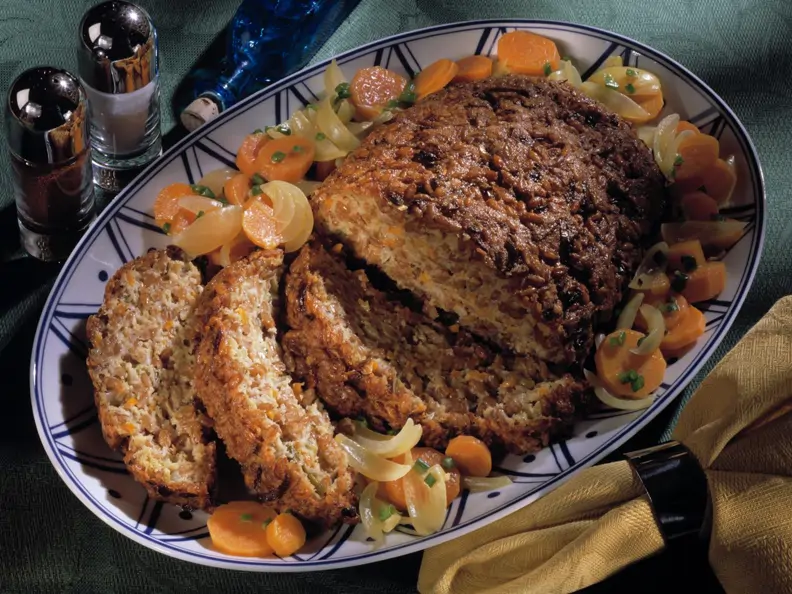 Dinkel-Braten mit Gemüse