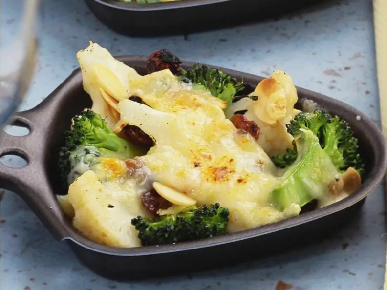 Raclette mit Kohlröschen