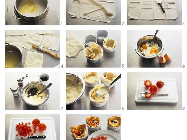 Mediterranes Ziegenkäsetörtchen