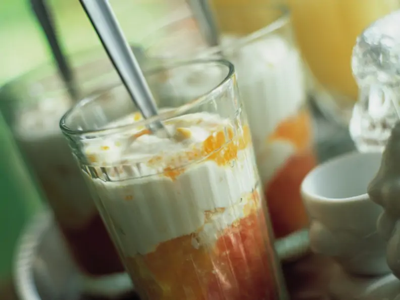 Quark mit Zitrusfrüchten