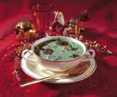 Brokkoli-Sahne-Suppe mit Wildreis