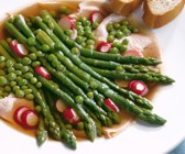 Tellersülze mit Spargel