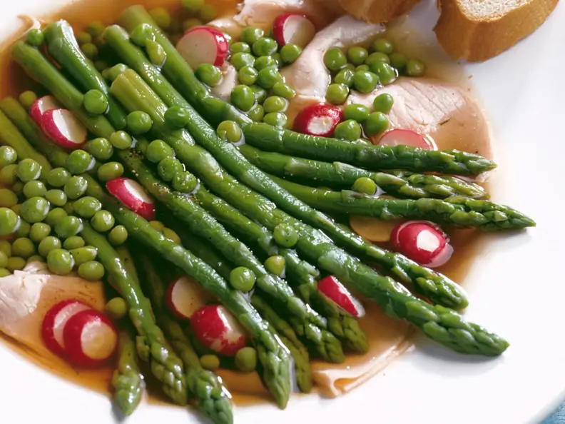 Tellersülze mit Spargel