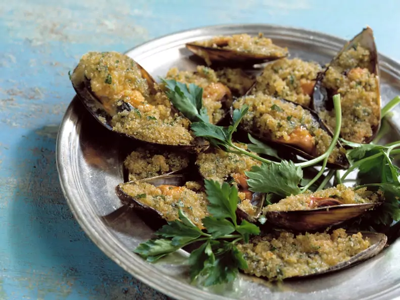 Überbackene Muscheln (Cozze gratinate)
