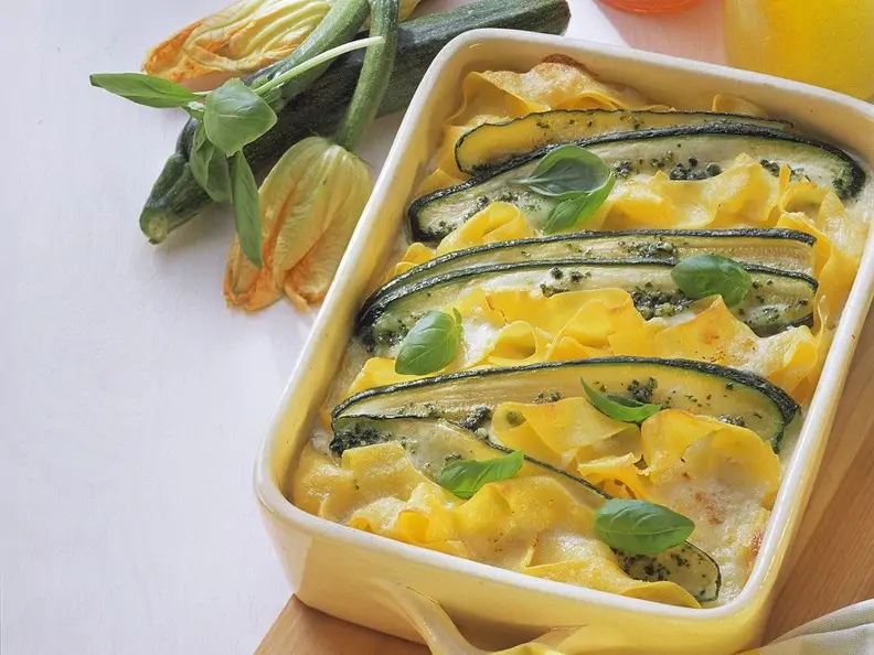 Nudelauflauf mit Zucchini und Ricotta
