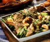 Kaninchenragout mit Gemüse