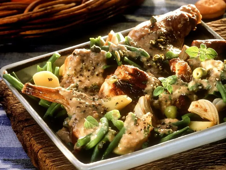 Kaninchenragout mit Gemüse