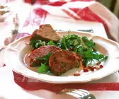 Leberterrine mit Salat