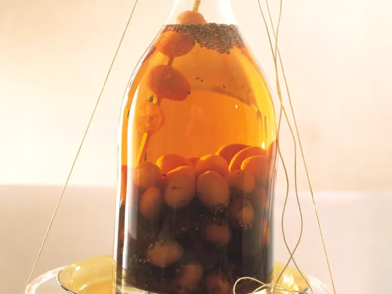 Eingelegte Kumquats in Orangenlikör und Rum