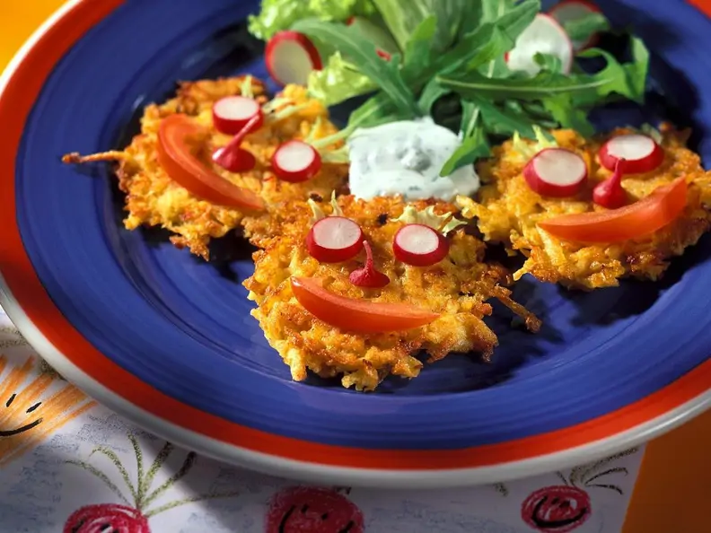 Kartoffelpuffer-Gesichter