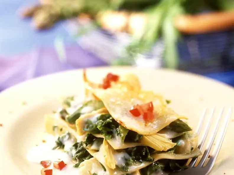 Artischocken-Rucola-Lasagne