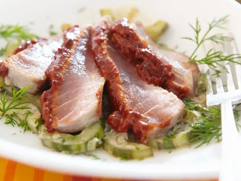 Thunfisch mit Gurke