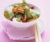 Hähnchen mit Gemüse und Reis