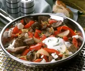 Lammragout mit Paprika