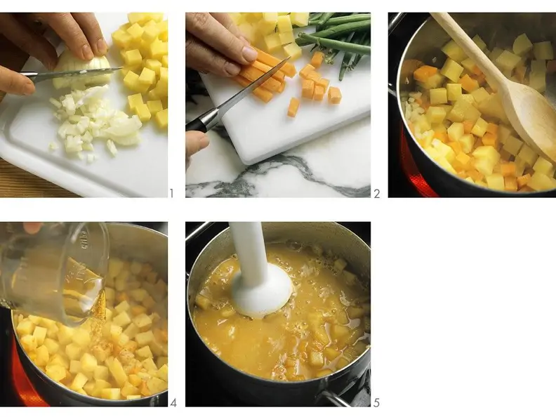 Gemüse-Creme-Suppe zubereiten
