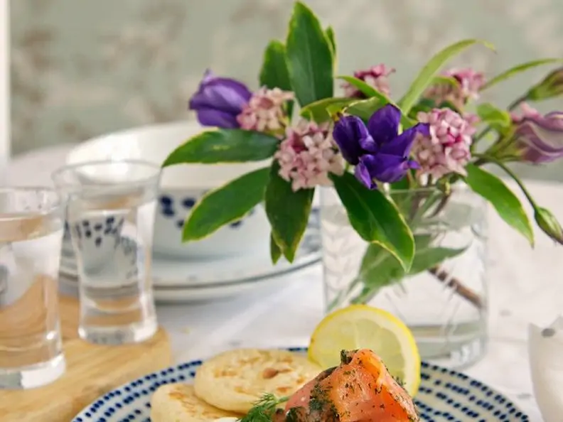 Blinis mit Lachs