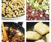 Kabeljau mit Caponata zubereiten (Italien)