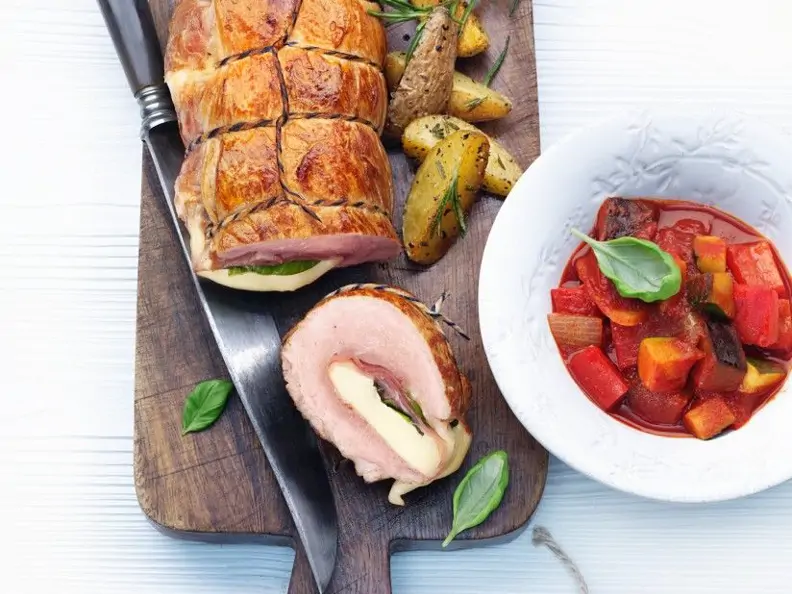 Kalbsröllchen mit Mozzarella